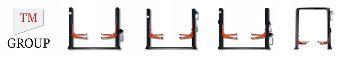 PODNOŚNIK DWUKOLUMNOWY WARSZTATOWY 4T TM-GROUP Wysokość całkowita 2824 mm