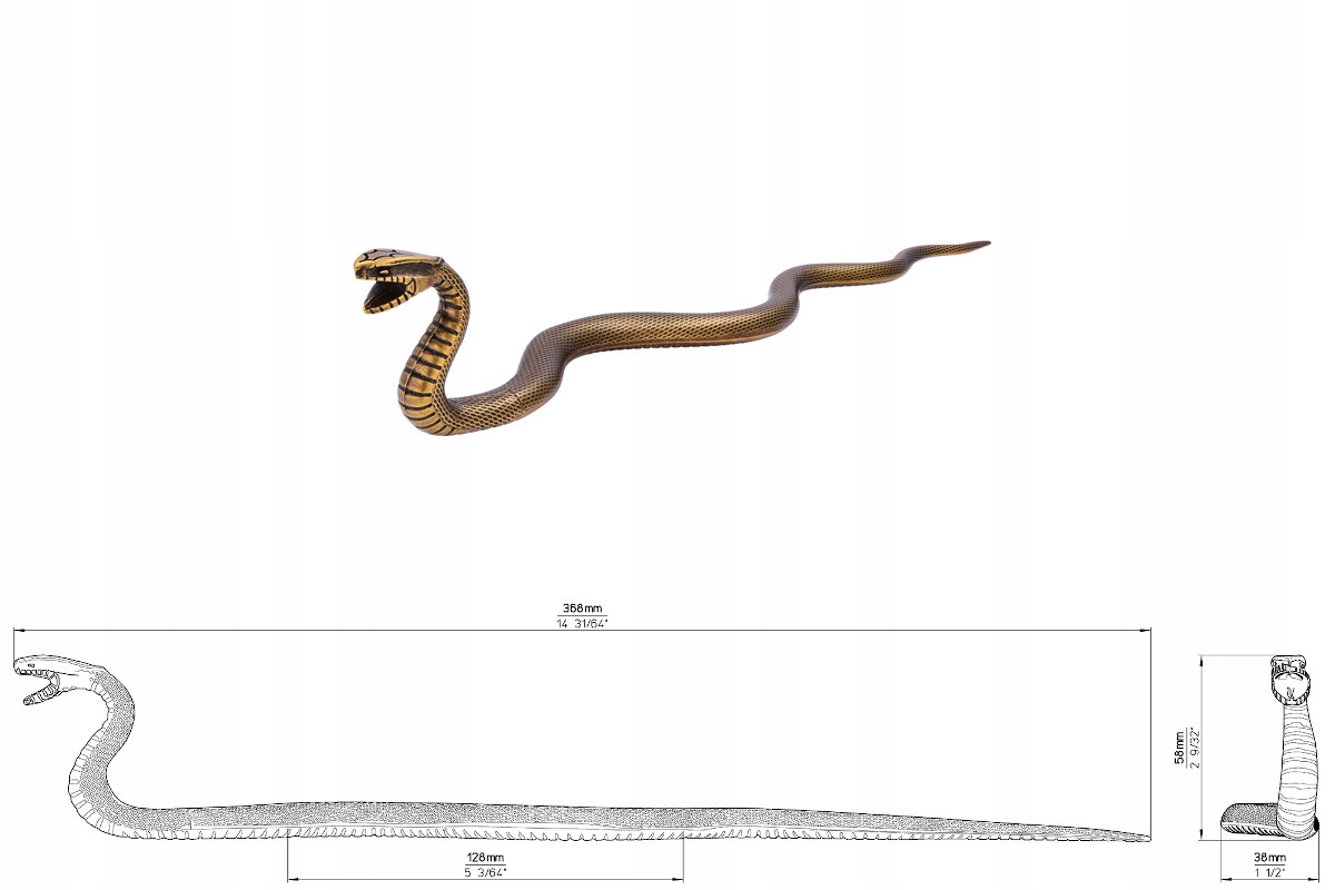 Nábytková úchytka Siro 1874-365ZN10 stará mosaz