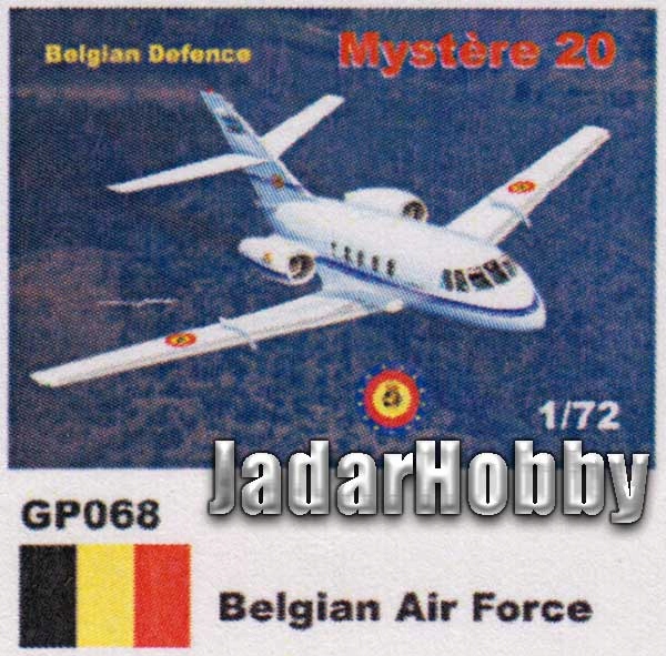 Mach 2 GP068 1/72 Mystere 20 Belgické letectvo