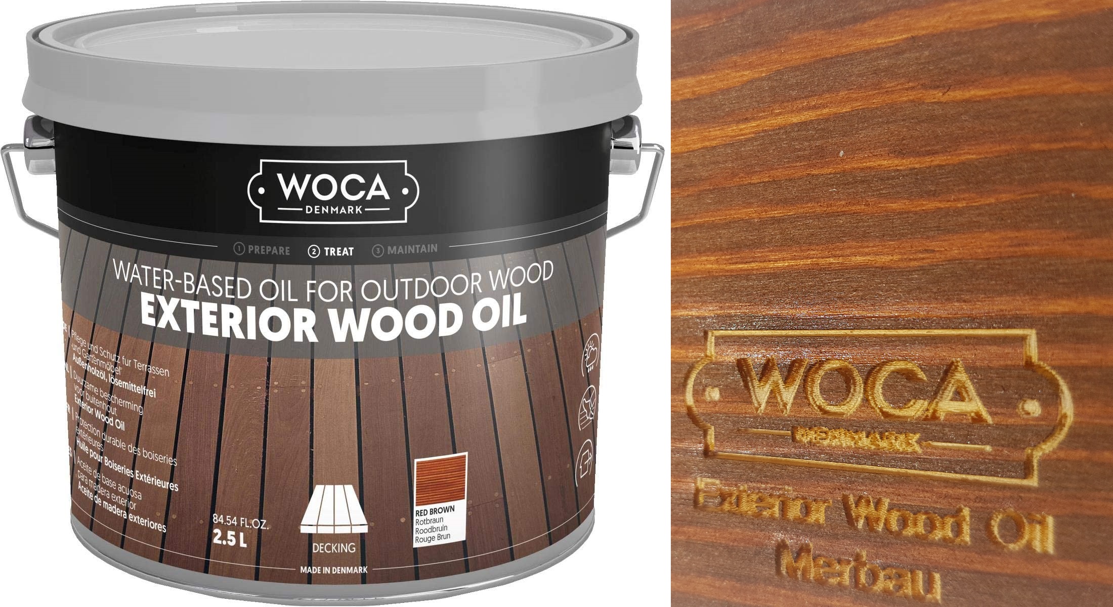 Woca Exterior Oil Merbau 2,5L olej do tarasów (617932A) • Cena, Opinie