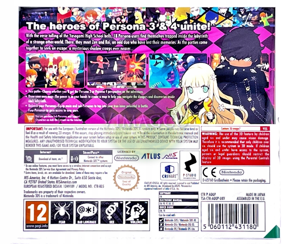 Persona Q Shadow Of The Labyrinth 3DS Tematyka role playing (RPG)