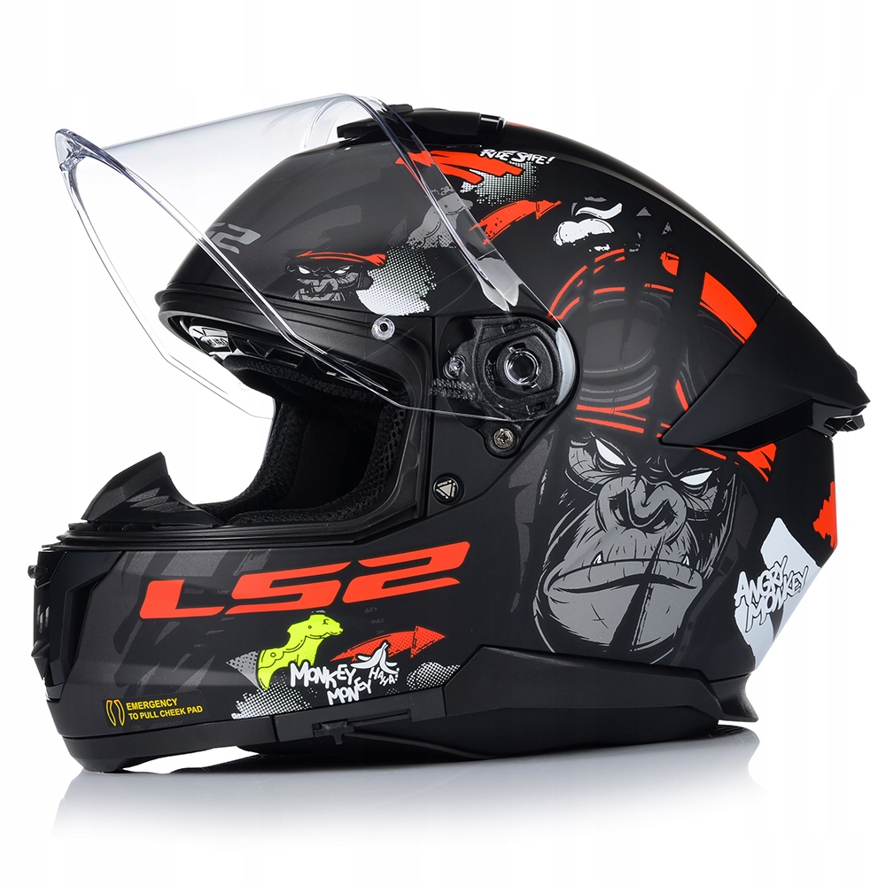 Kask motocyklowy LS2 FF808 Stream II Angry Monkey r. XXL