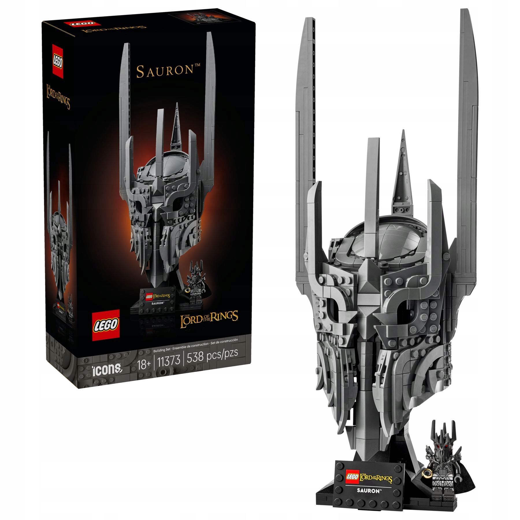 stavebnice Lego Icons 11373 Pán prstenů: Sauronova helma
