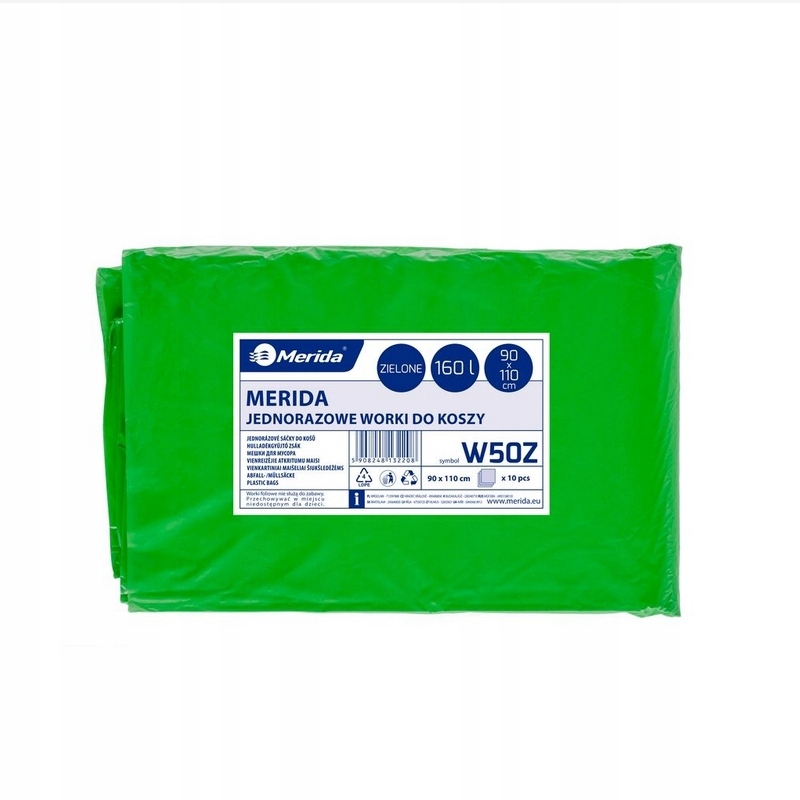 

Merida Worki Na Śmieci 160L Zielone Mocne Grube