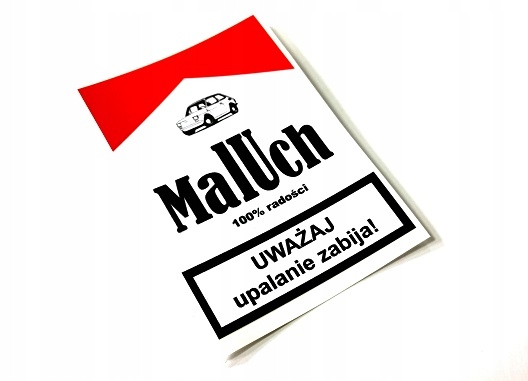 

Naklejka retro Maluch Upalanie 126P Fiat Marlboro
