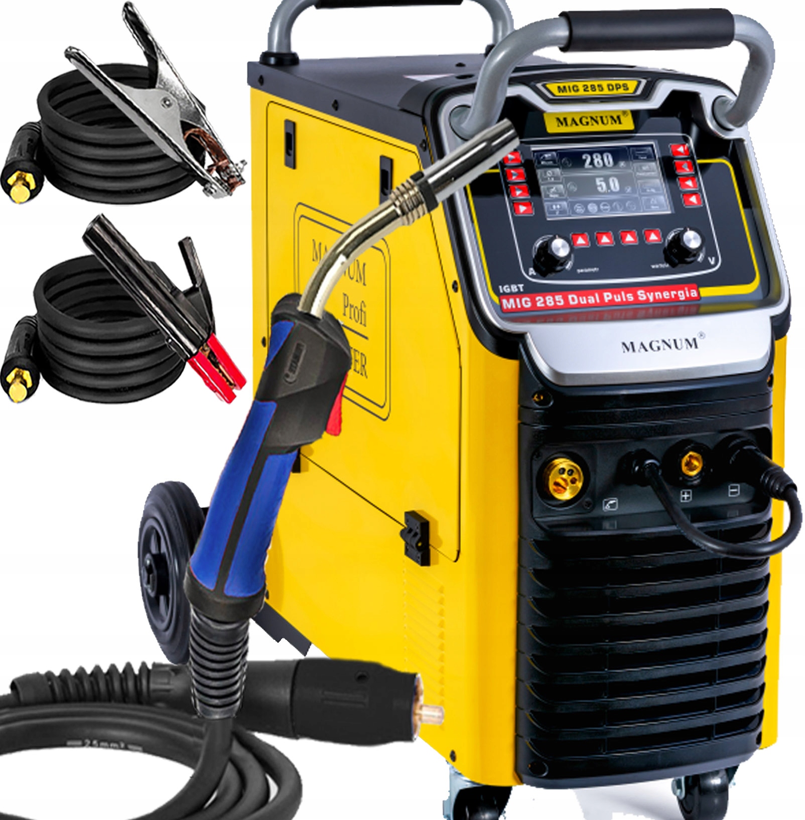 Invertorová Svářečka Migomat Poloautomatická Magnum Mig 285 Dual Puls Synergie