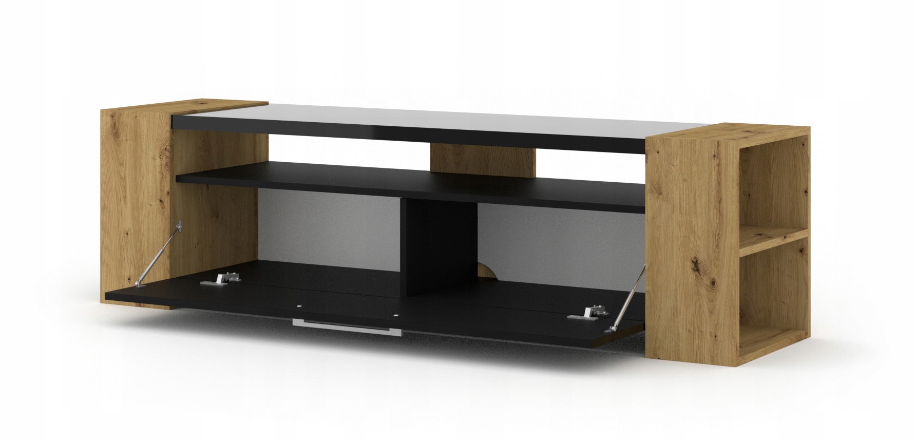 Szafka RTV komoda LIVIA 160 artisan/czarny połysk Kod producenta LIVIA160_DACP