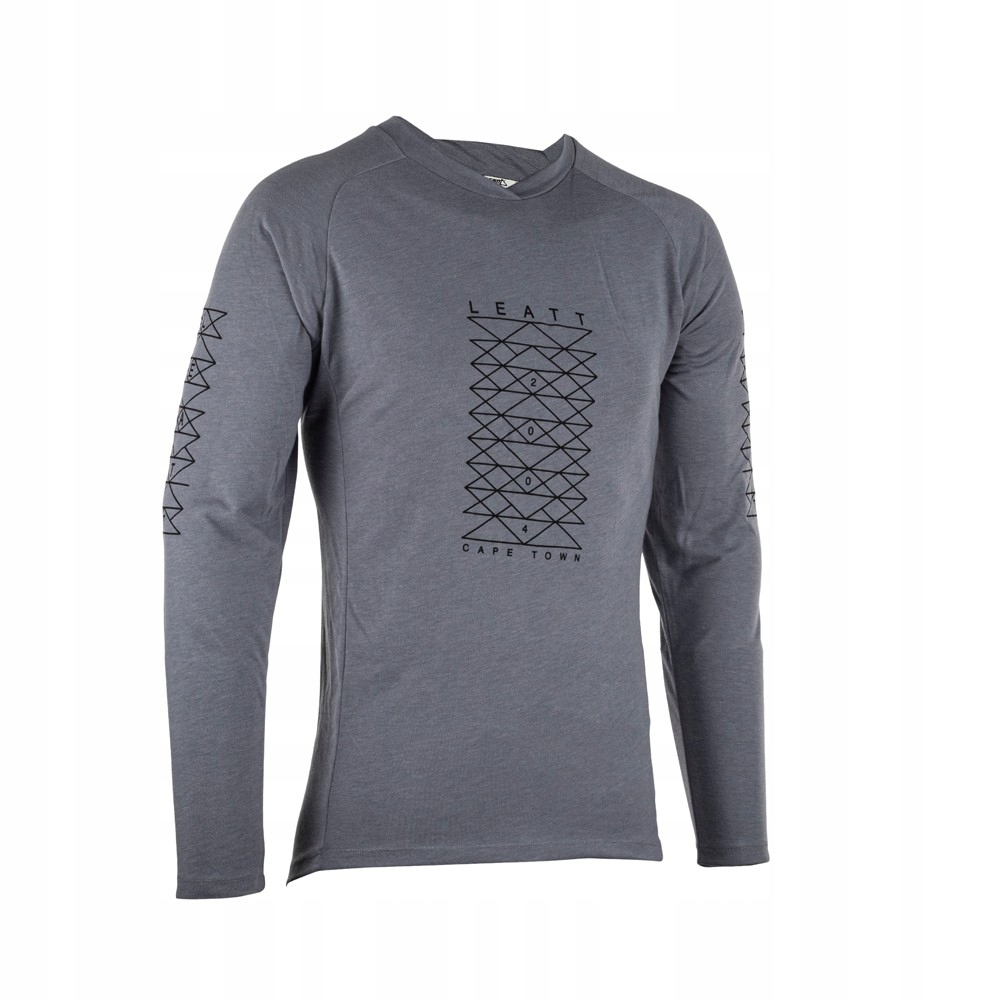 Leatt Mtb Cyklistický Teplákovka Gravity 2.0 Jersey Titanium Barva Šedá Velikost