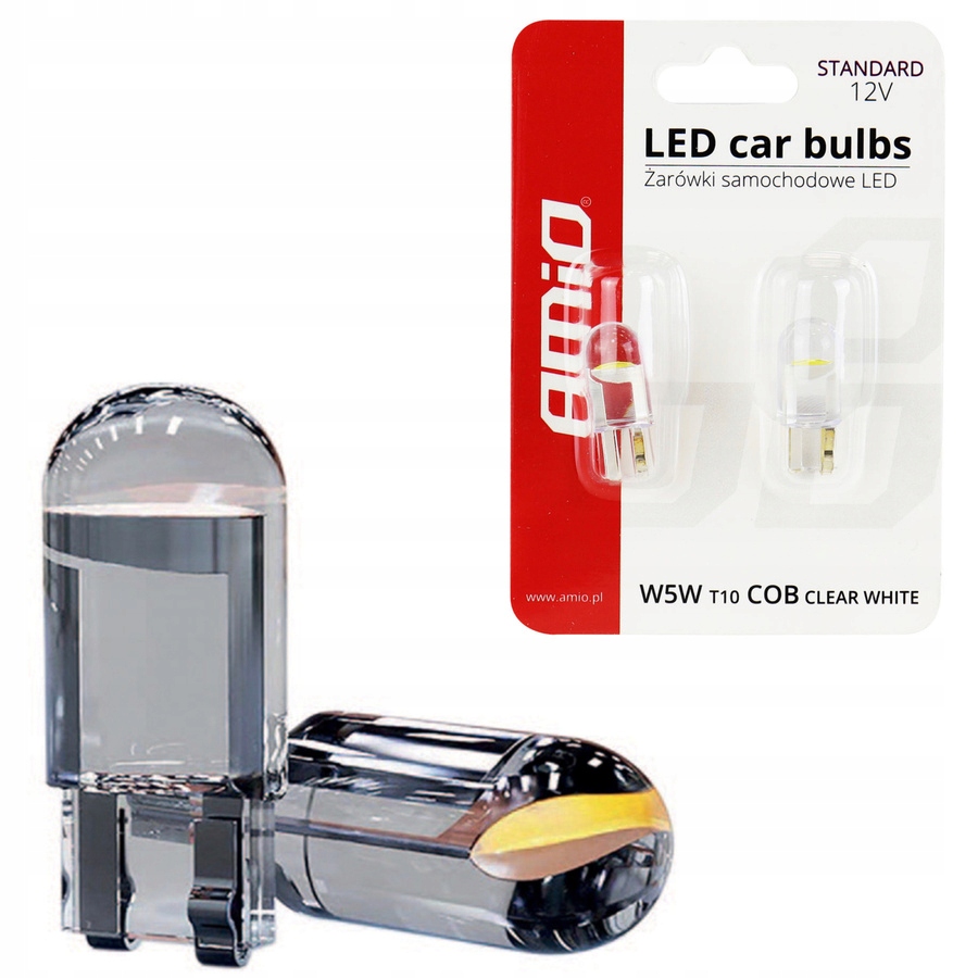 Żarówki Led Standard T10 W5W 12xSMD 2835 12V Silikon