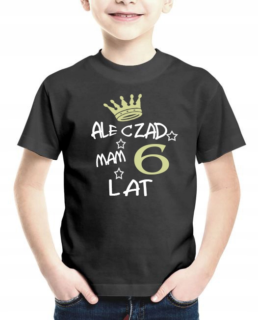 

Koszulka urodzinowa Ale Czad Mam 6 Lat