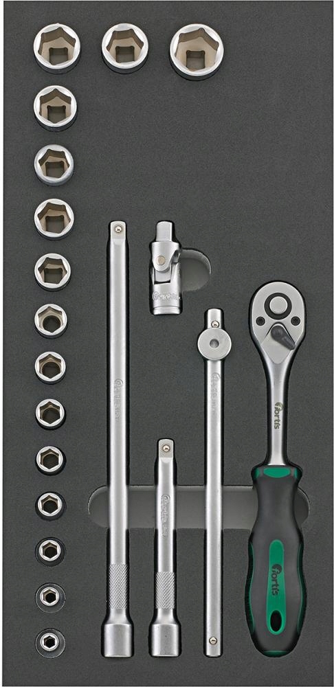 Nástrojový modul 1/3 Vymeniteľné koncovky nástrčného kľúča 3/8" Fortis