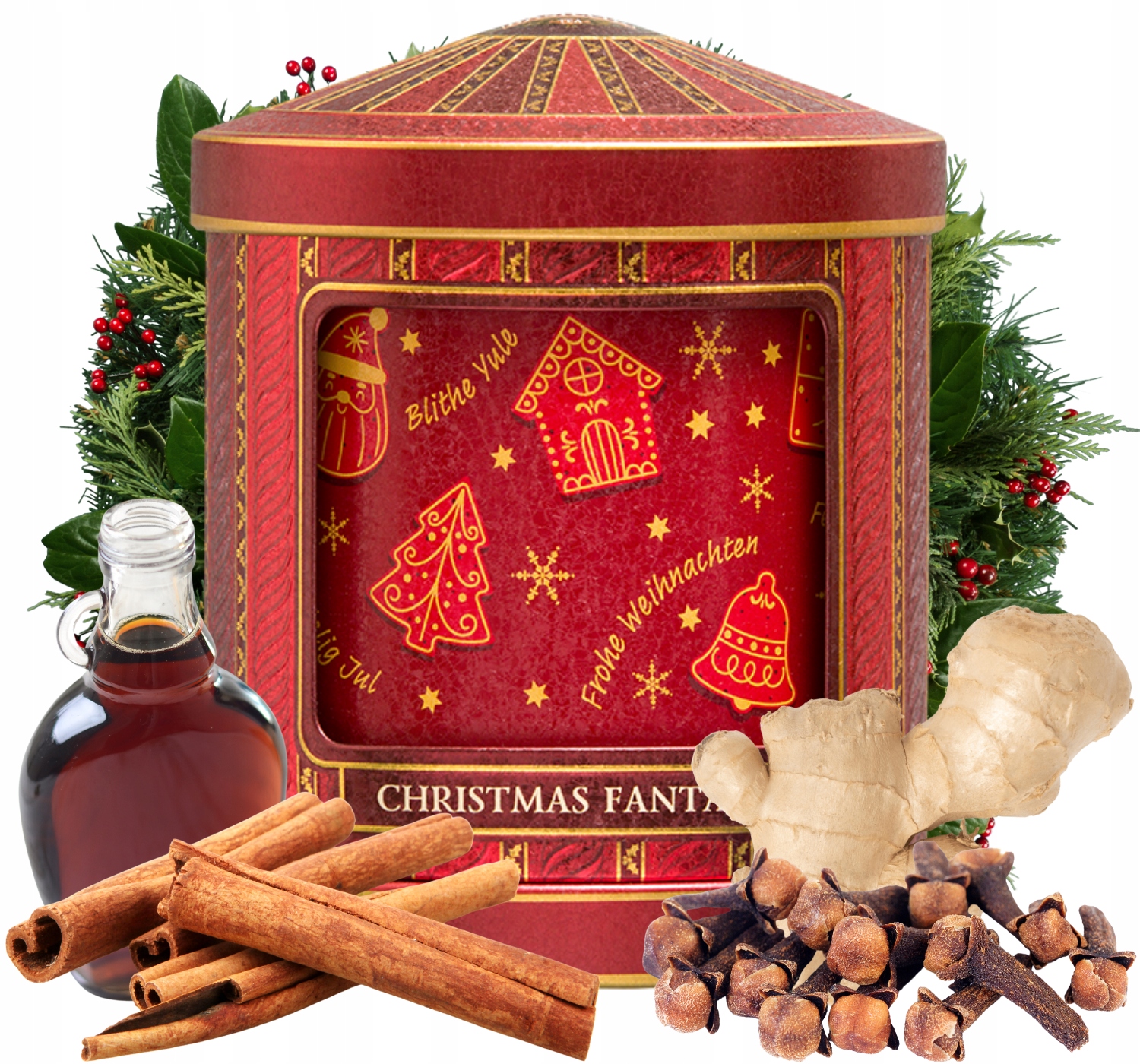Levně Basilur Christmas Fantasy čaj Chai Javorový Sirup Hrací Skříňka 75 g