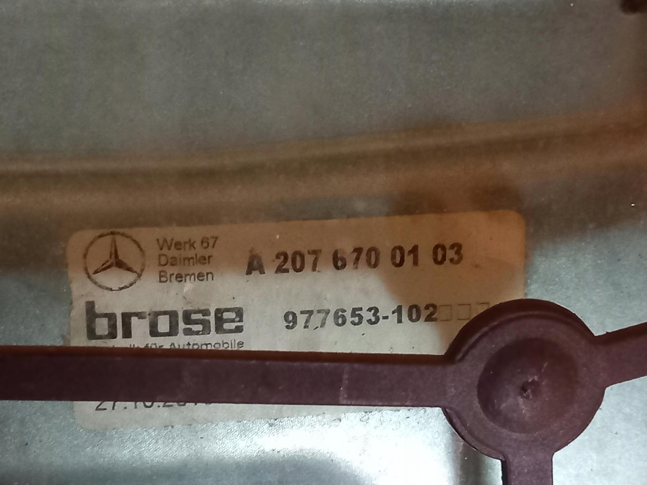 window regulator left rear part MERCEDES E-KLASA W207 COUPE A2076700103