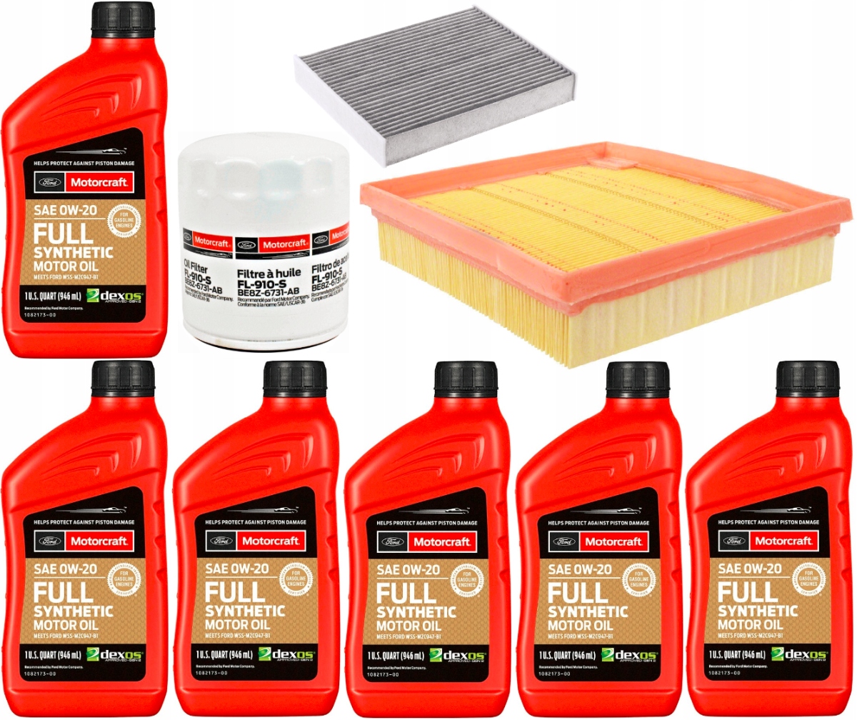 MOTORCRAFT 0W20 6L + FILTRY FORD ESCAPE 2,5