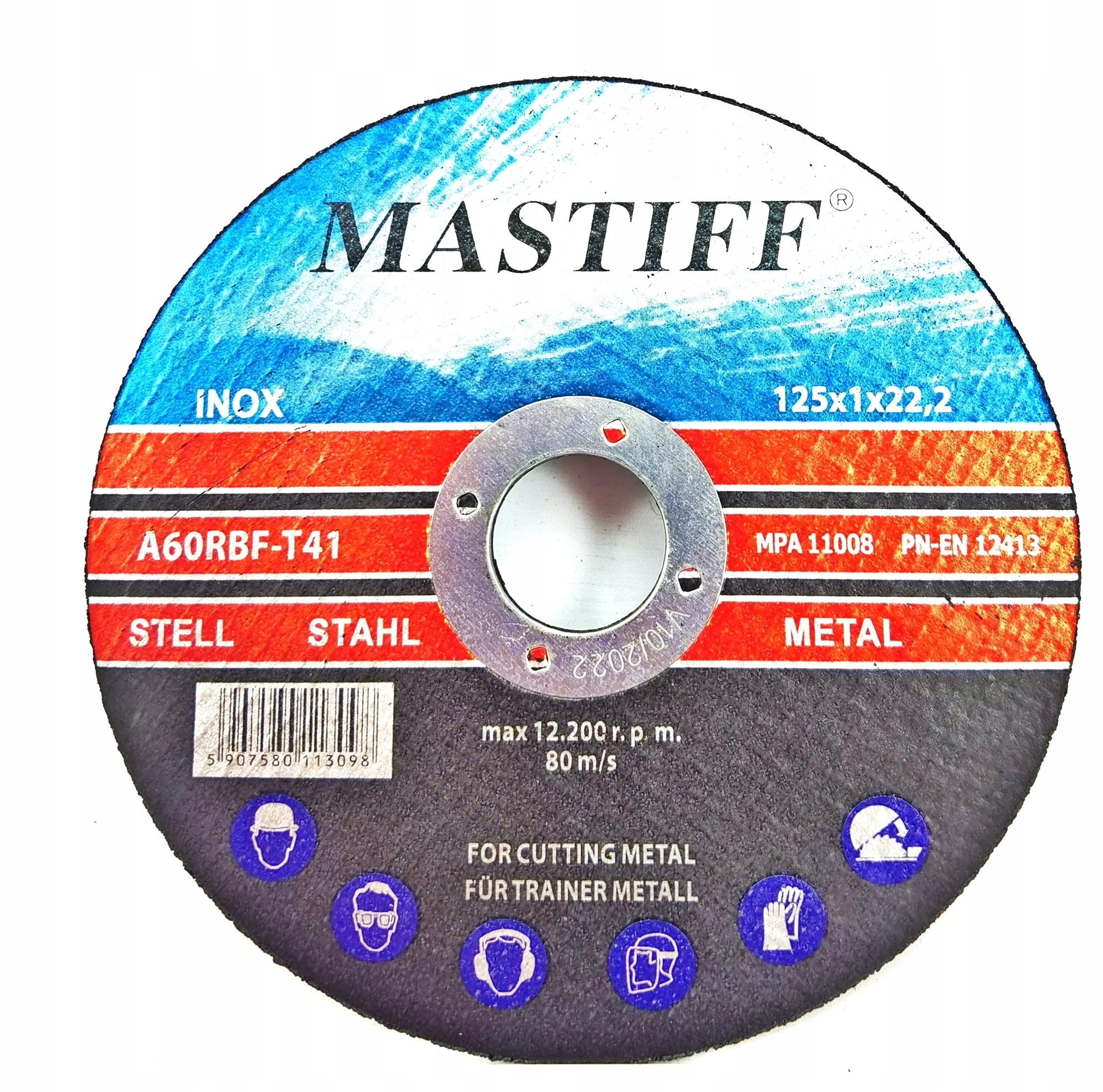 

Tarcza do cięcia metalu 125x22,2 mm 1mm