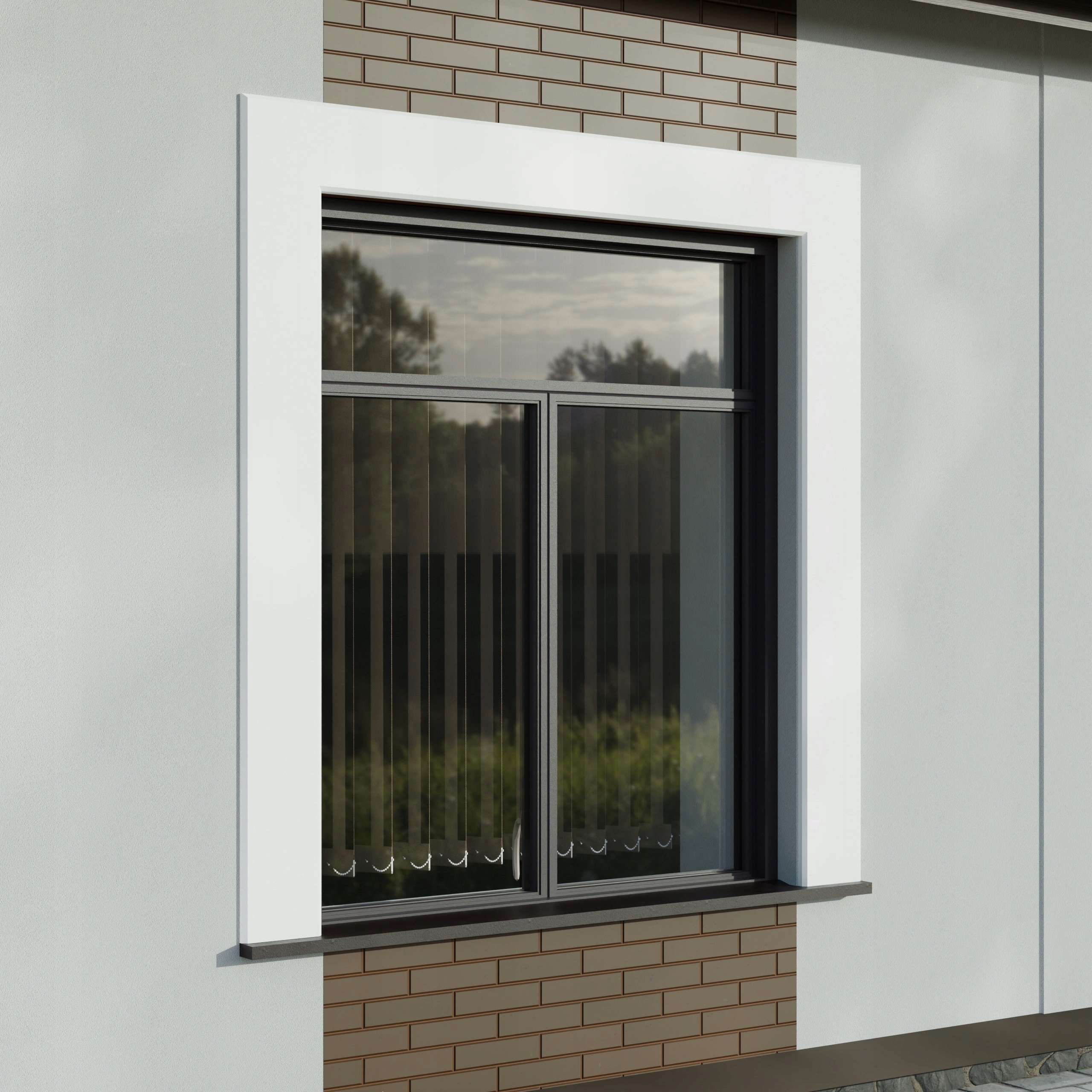 Elhare Okenní lišta štuková gyzms bonia na okno L96PB 30x150 mm