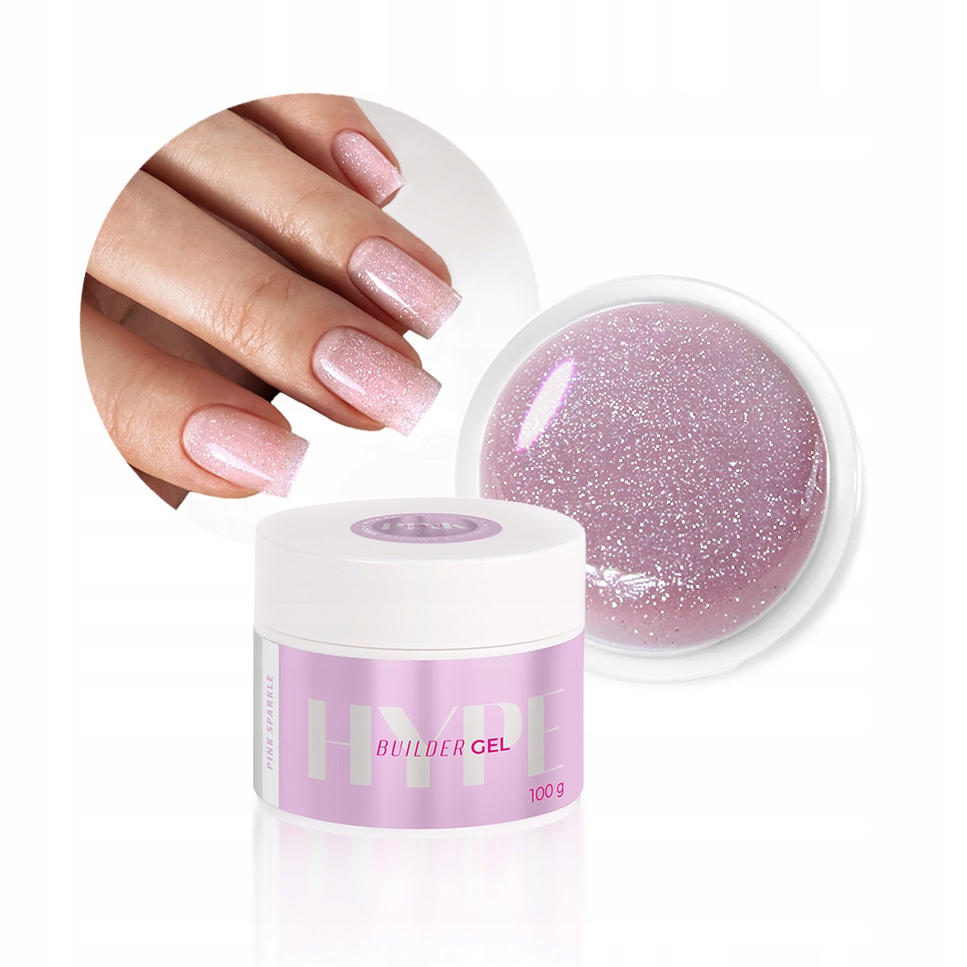 Żel Budujący do paznokci Hype Gel Cover Sparkle Mistero Milano 100g2091/100