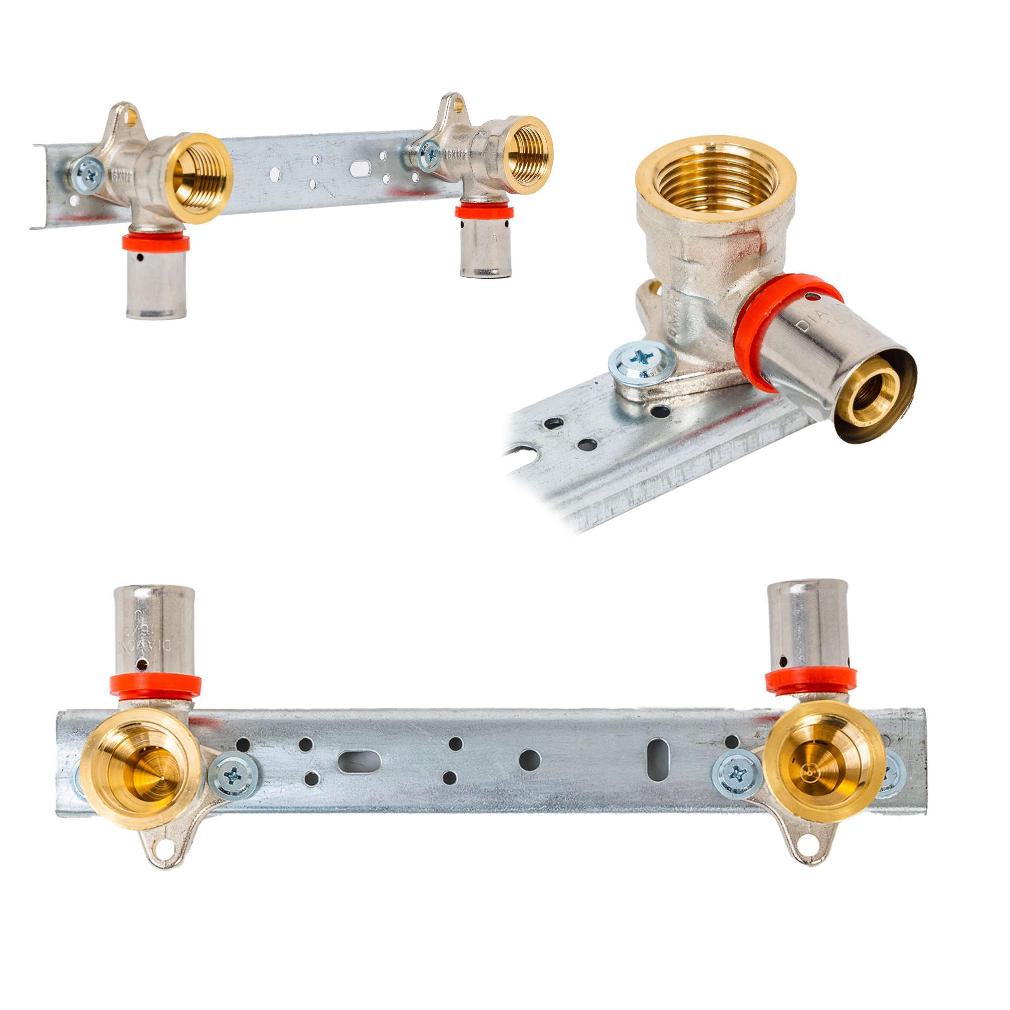 

Listwa zespół montażowy zapras pex 16x1/2gw 100mm