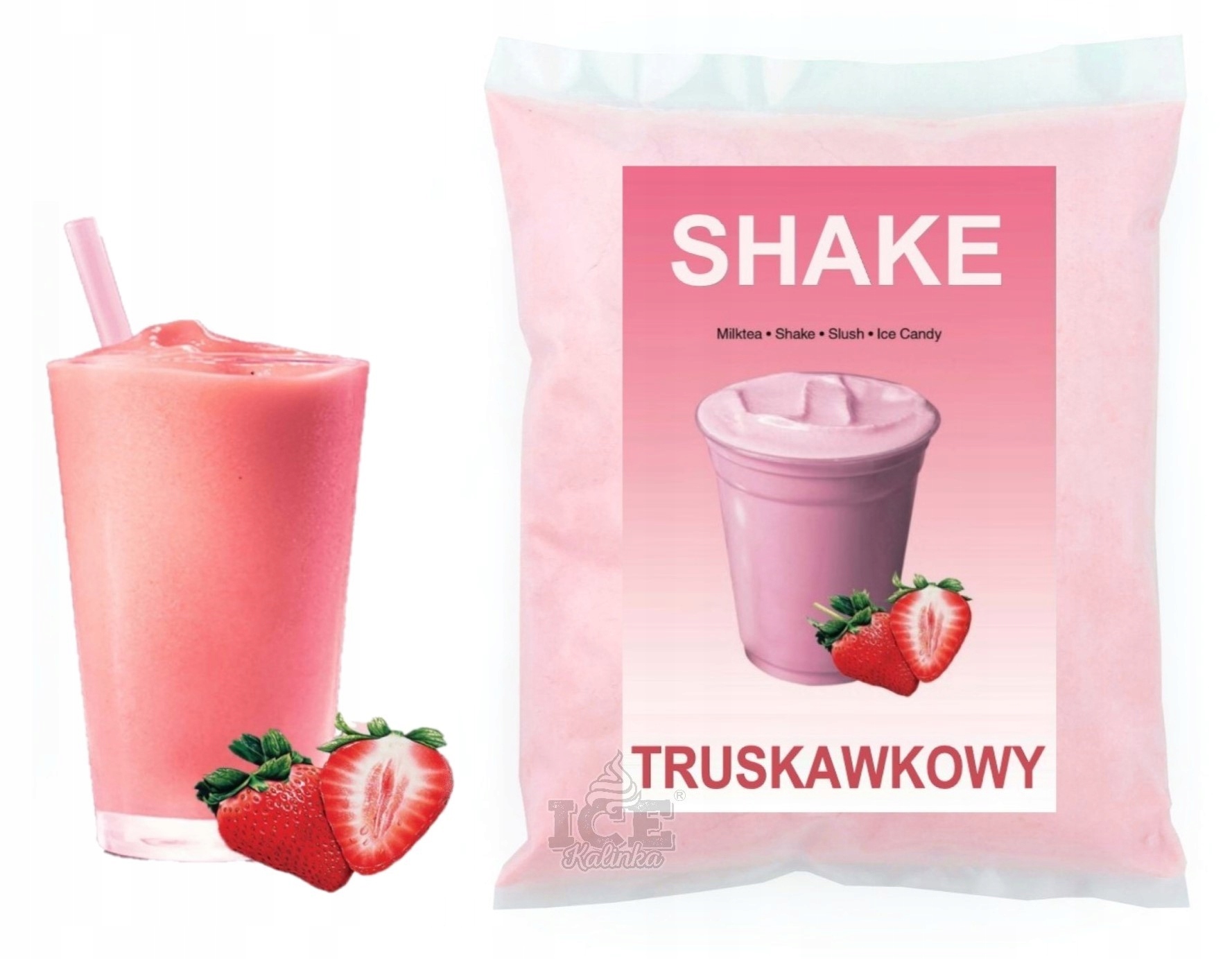 Shake TRUSKAWKOWY w proszku 1kg pełne mleko EAN (GTIN) 5904844514585
