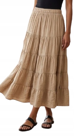 Stylová Bavlněná Sukně Maxi S Volánky Boho Chic Miho's Italia