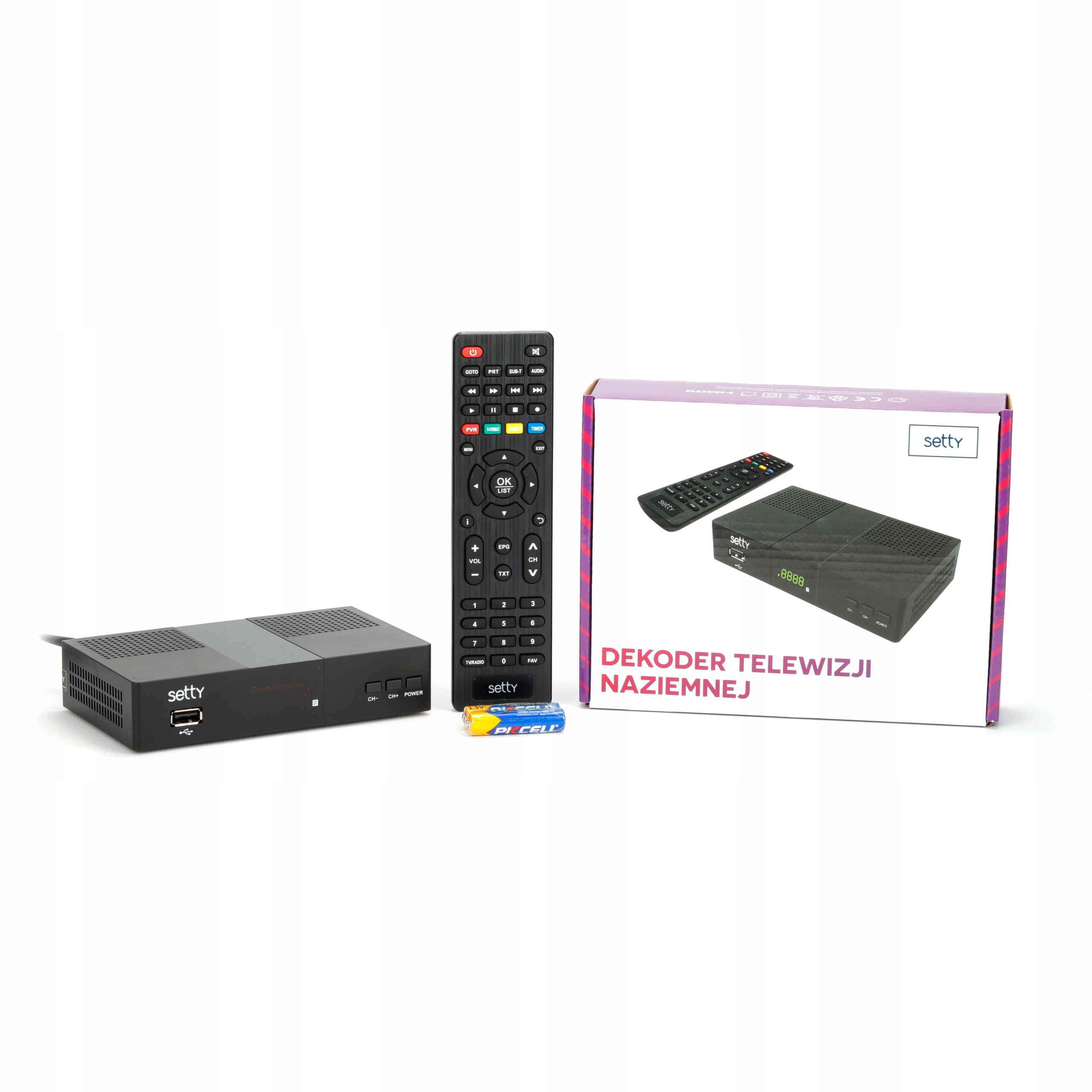 Tuner DVBT2 HEVC Setty STDK01 Full HD Sklep, Opinie, Cena w Allegro.pl