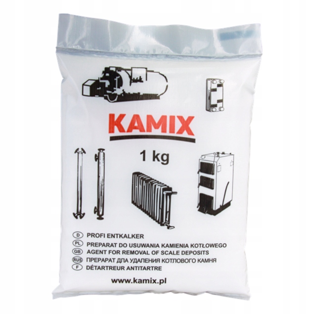 

Kamix do instalacji 1kg skuteczny odkamieniacz