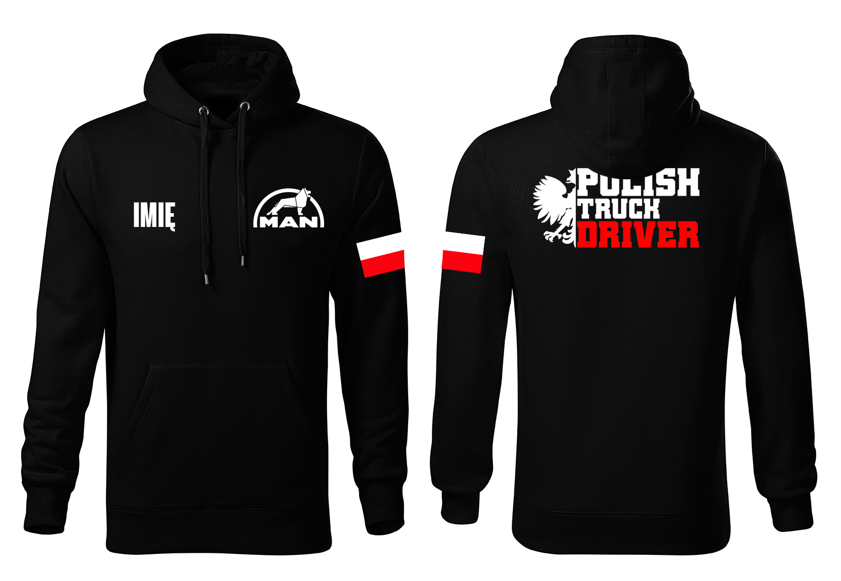 

Bluza Polish Truck Driver Man Flaga Imię