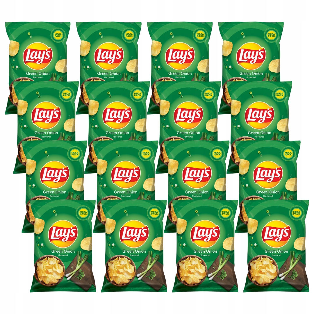 Lay's Lays Green Onion Chipsy zielona cebulka 16x 200g