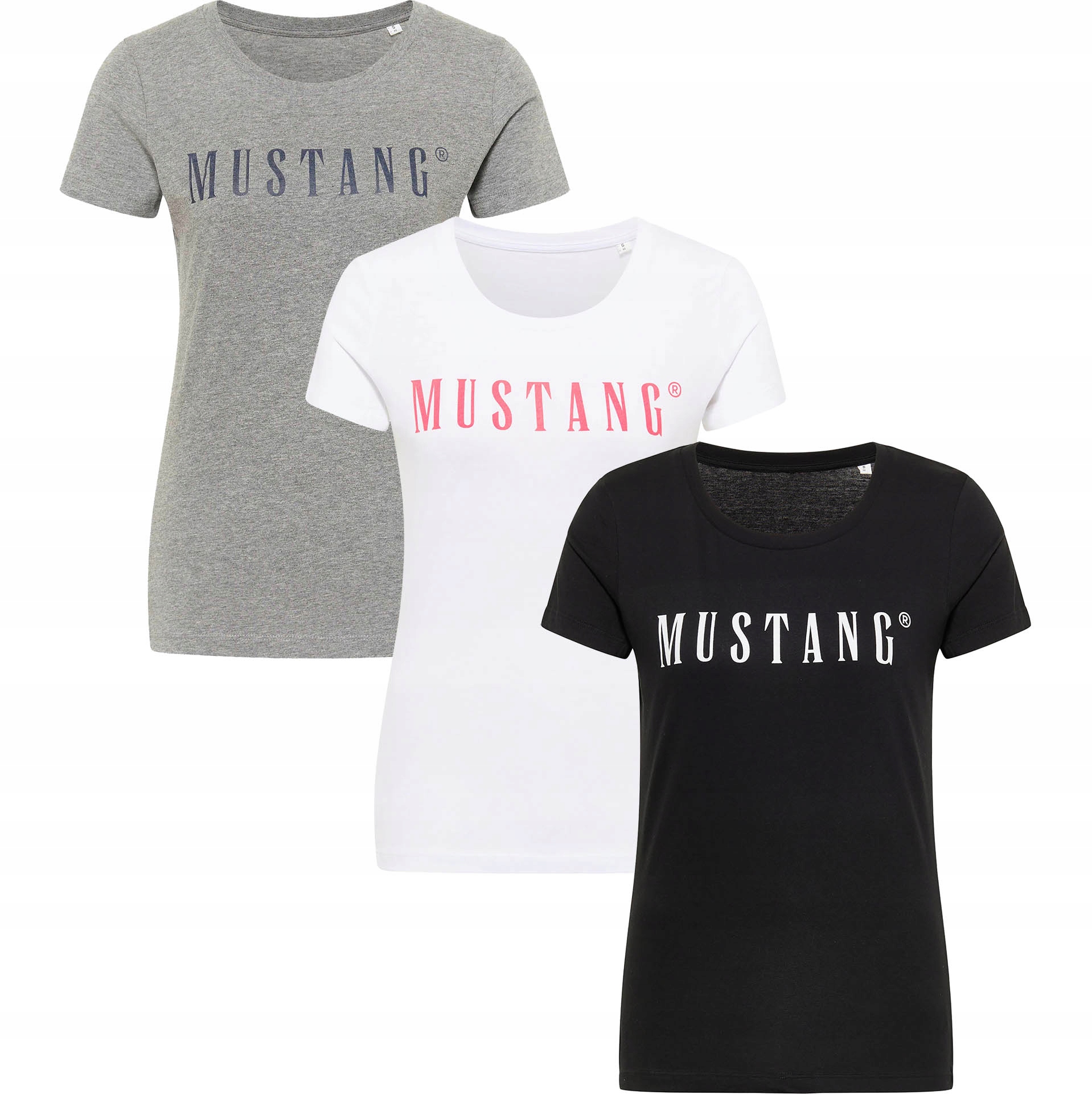 Mustang Tričko Alina C Logo Tee 3pack tričko velikost Xs