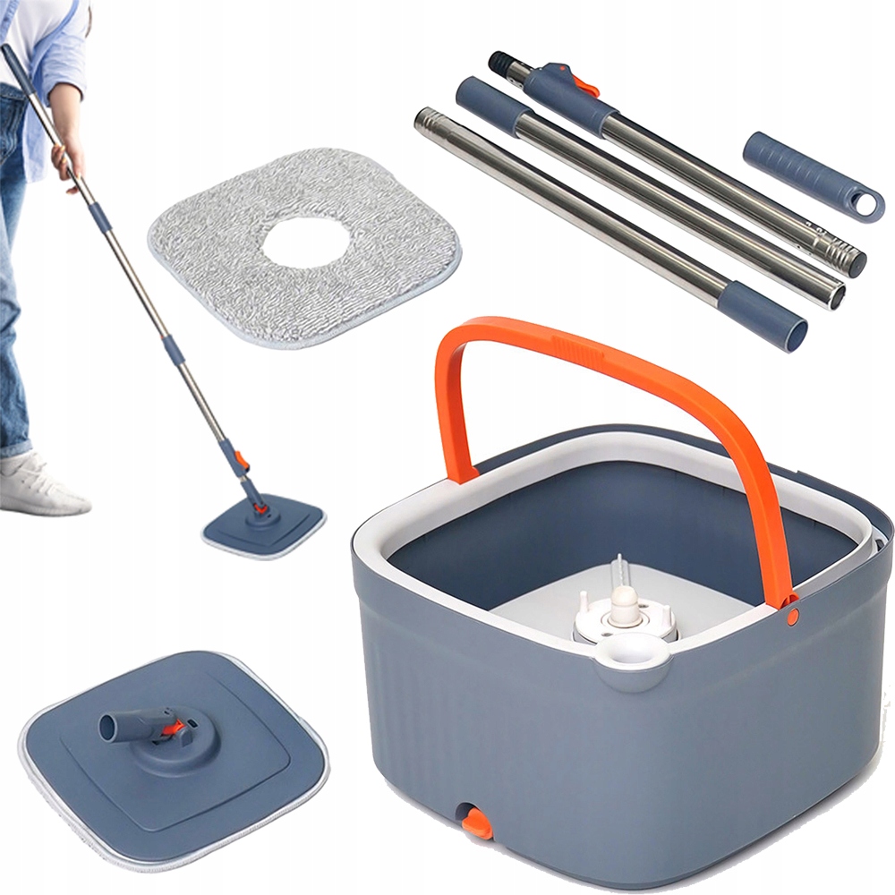 Levně Rotační Mop 360 Mytí Podlahy Rotační Mop Bez Použití Rukou Sada