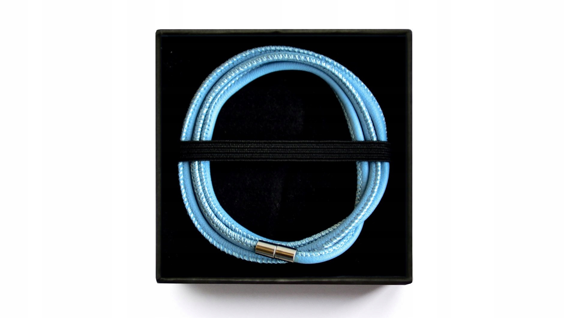 

Bransoletka Zawieszka Jubilerska Niebieska 53 cm