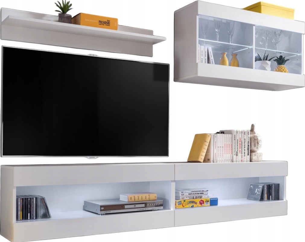 Sada nábytku Rtv Tivoli SET6 Biela/Biela