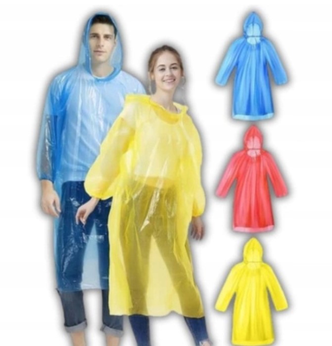 PELERYNA PRZECIWDESZCZOWA DLA DZIECI DOROSŁYCH PŁASZCZ PRZECIWDESZCZOWY