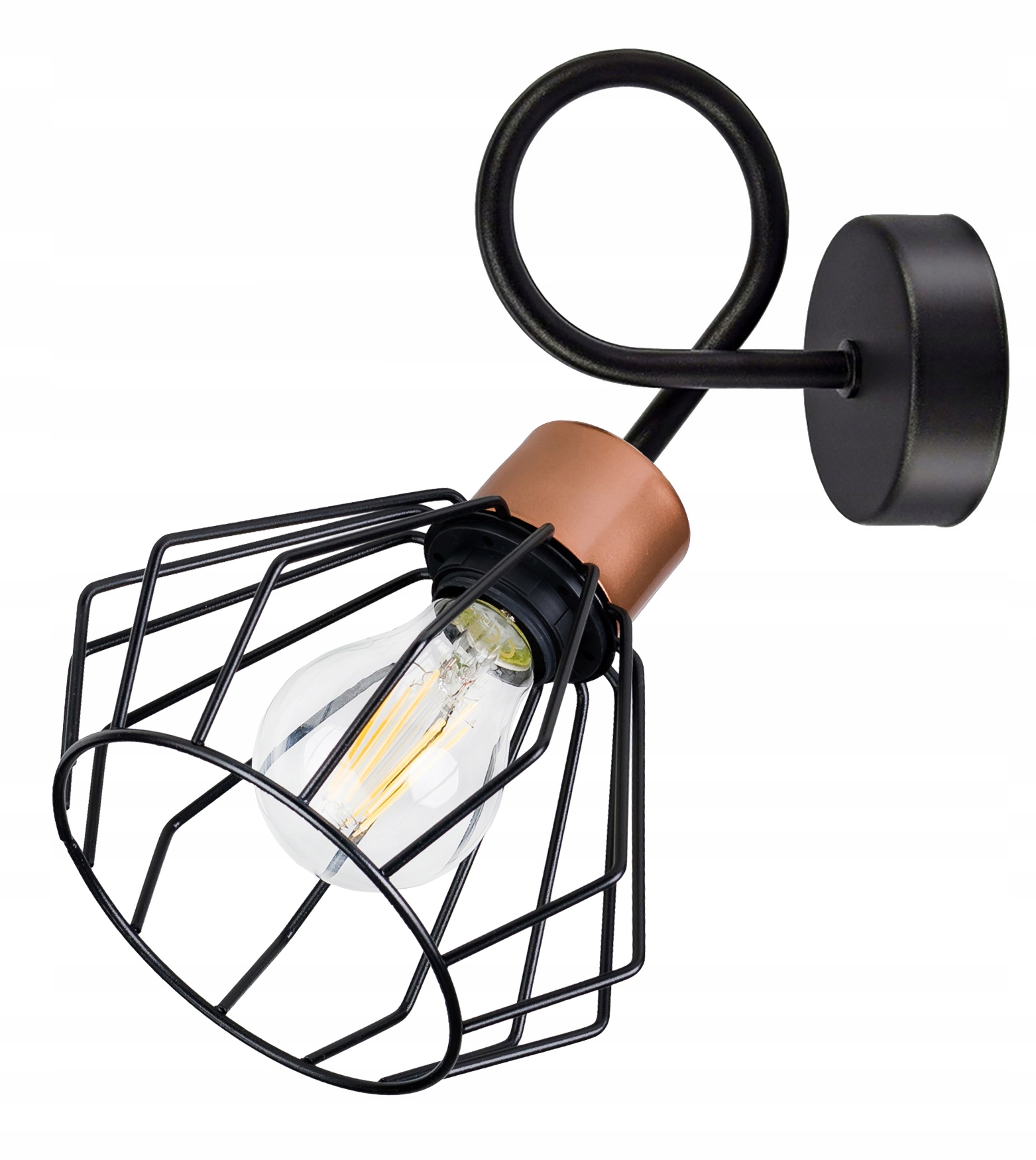 

Lampa Kinkiet E27 żyrandol stały loft drut Brylant