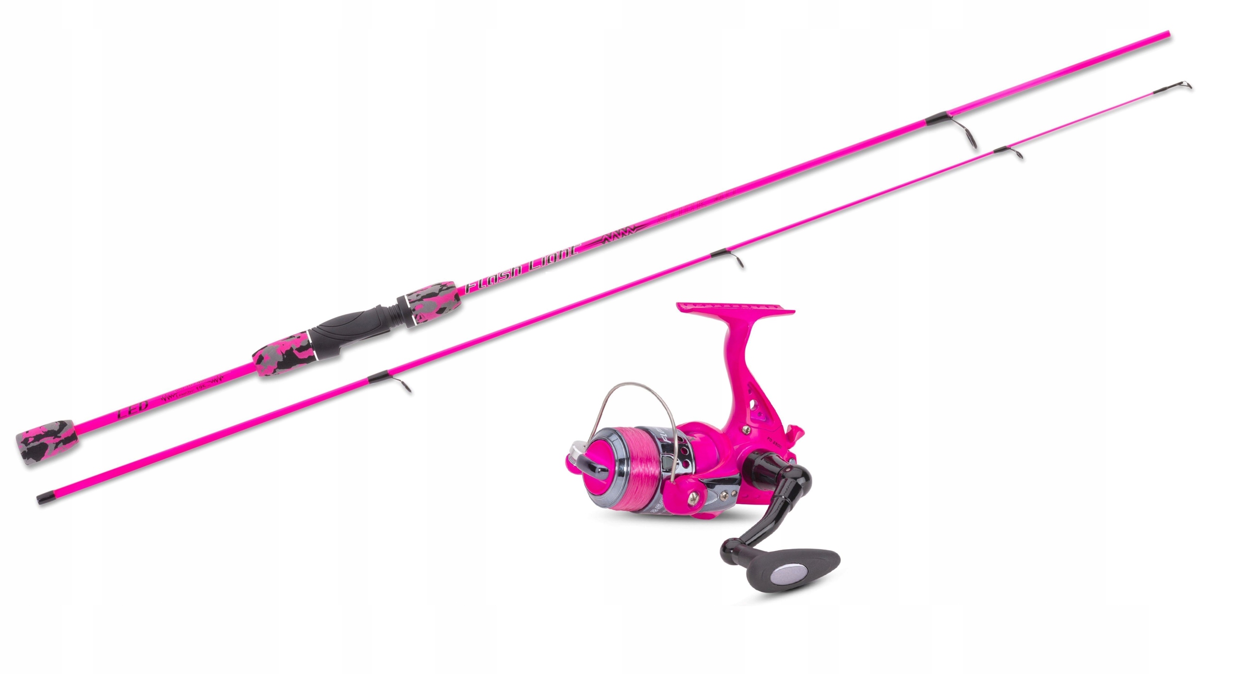 Zestaw wędka kołowrotek Saenger Flash Light Stick 1,95m 15-45g