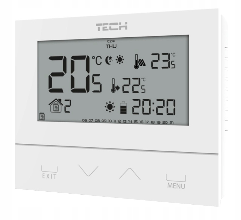 REGULATOR STEROWNIK POKOJOWY RADIOWY BEZPRZEWODOWY BIAŁY TECH ST-292 V2 Rodzaj sterownik