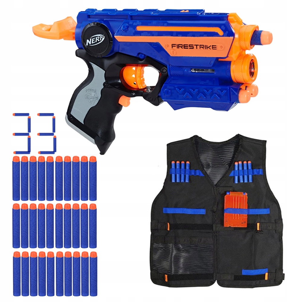 

Zestaw Nerf Elite Firestrike Kamizelka I Dodatki