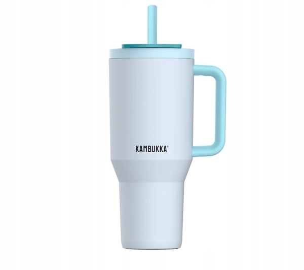 Kubek termiczny z teleskopową słomką Kambukka Rio 0,95l Frosty Coconut