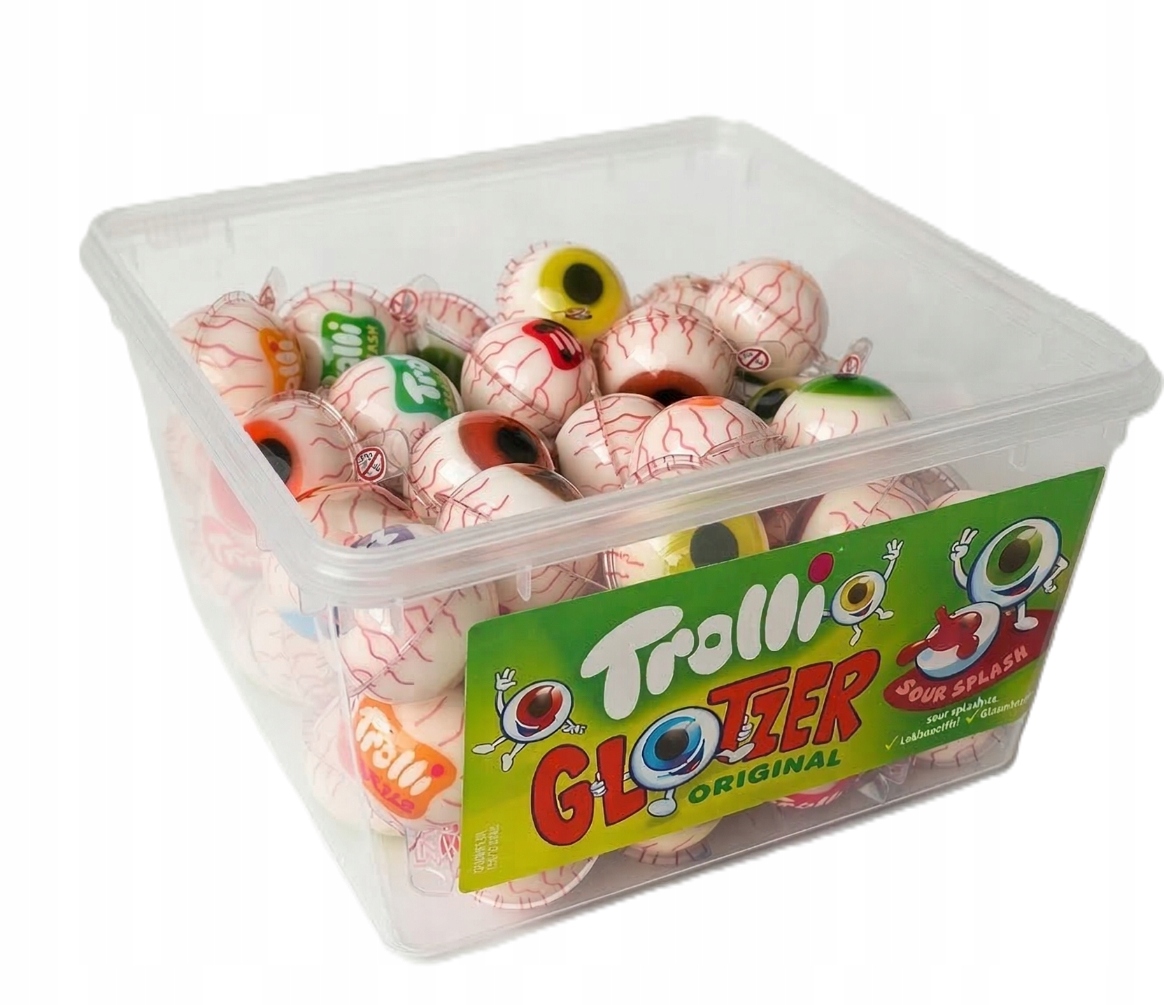 Trolli Pop Eye 1128g Żelki Oczyz Kwaśnym Nadzieniem (60 x 18,8g)