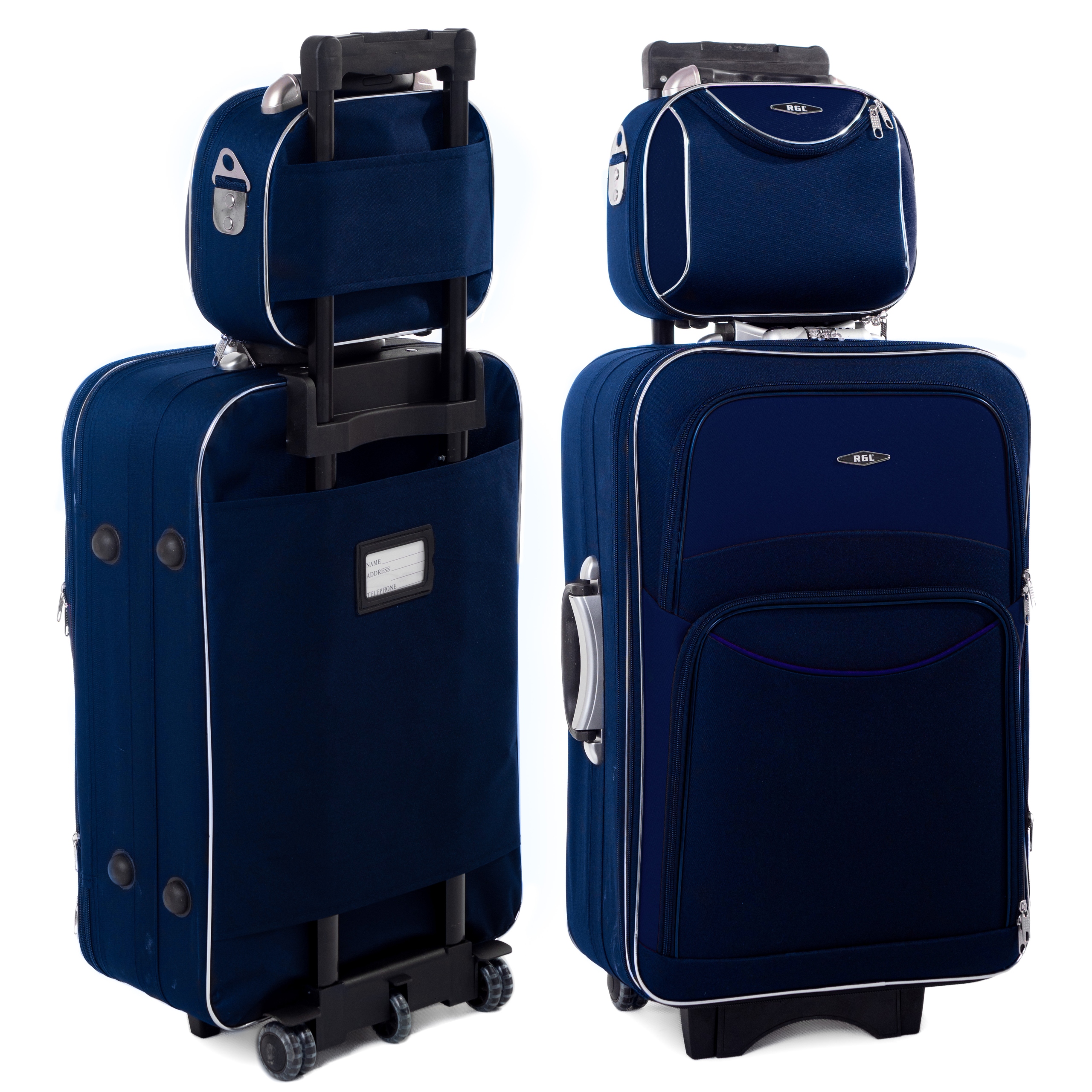 Rgl 2w1 Zestaw Średnia Walizka Podróżna XL Kuferek Bagaż Podręczny