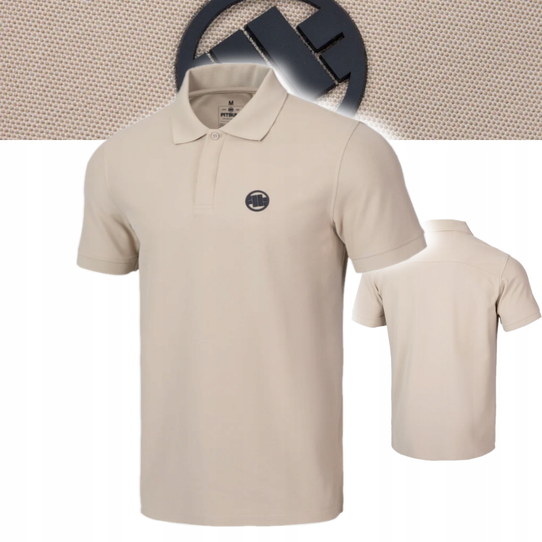 Pitbull West Coast Pánské Tričko Rockey Polo Pískové XXL