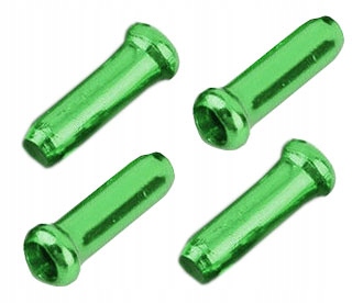 

Aluminiowa końcówka linki 4 sztuki zielony