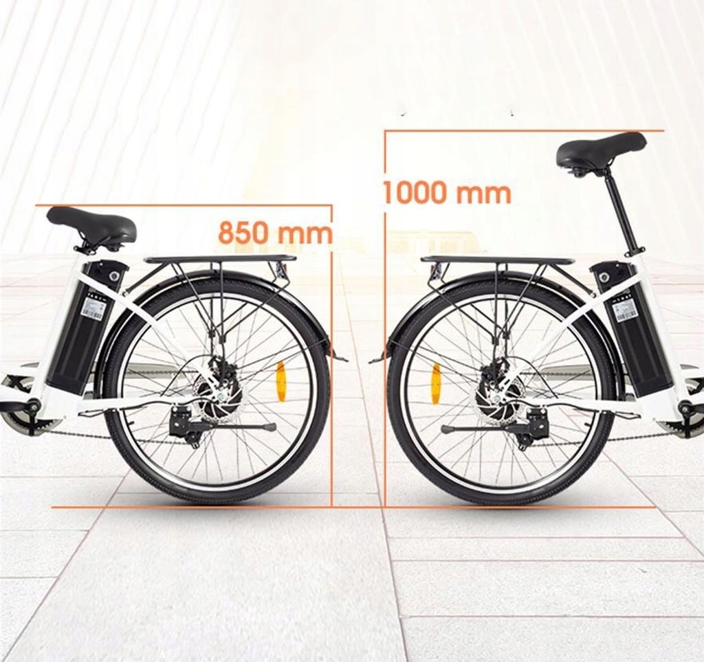 Rower damski elektryczny DYU C6 350W 12,5AH 36V Rozmiar koła (