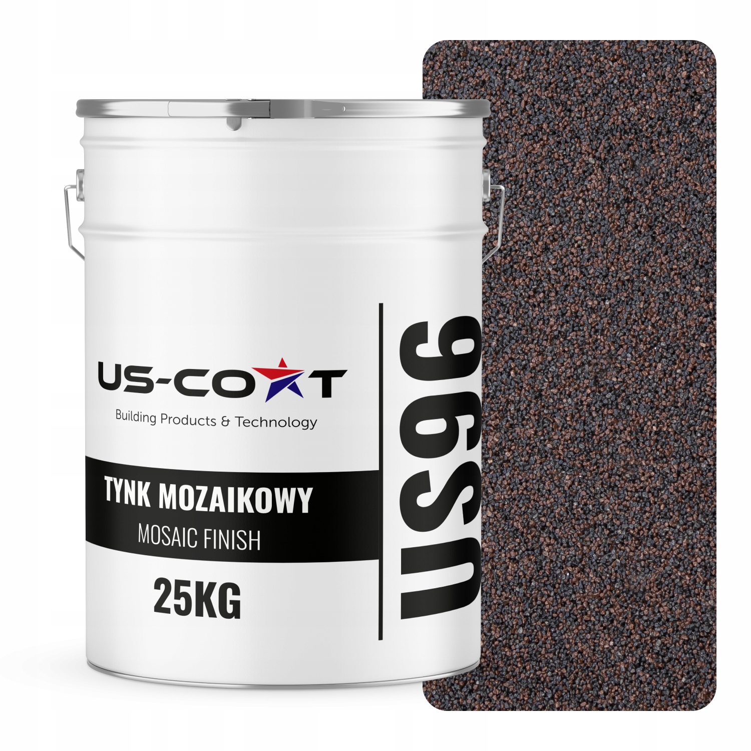 Mozaiková Omítka Mozaika 25 Kg Hnědá Tmavá M83 Ozdobná Pryskyřičná Fasáda