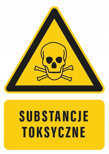 

Tabliczka ostrzegawcza Substancje Toksyczne 10x15