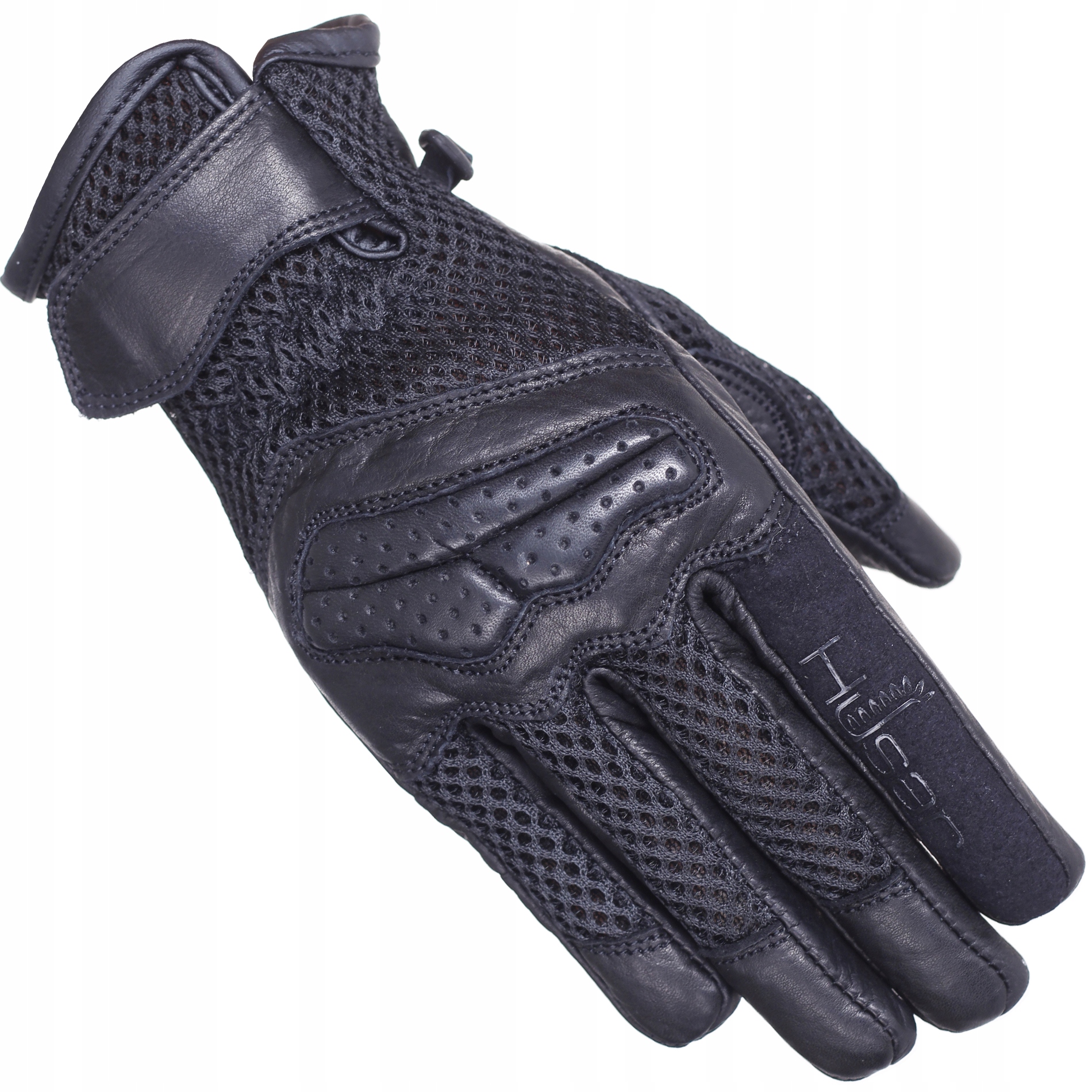 RĘKAWICE MOTOCYKLOWE DAMSKIE HUSAR LADY AIR czarne