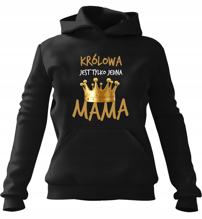 Dámská s kapucí Mikina Queen Black L