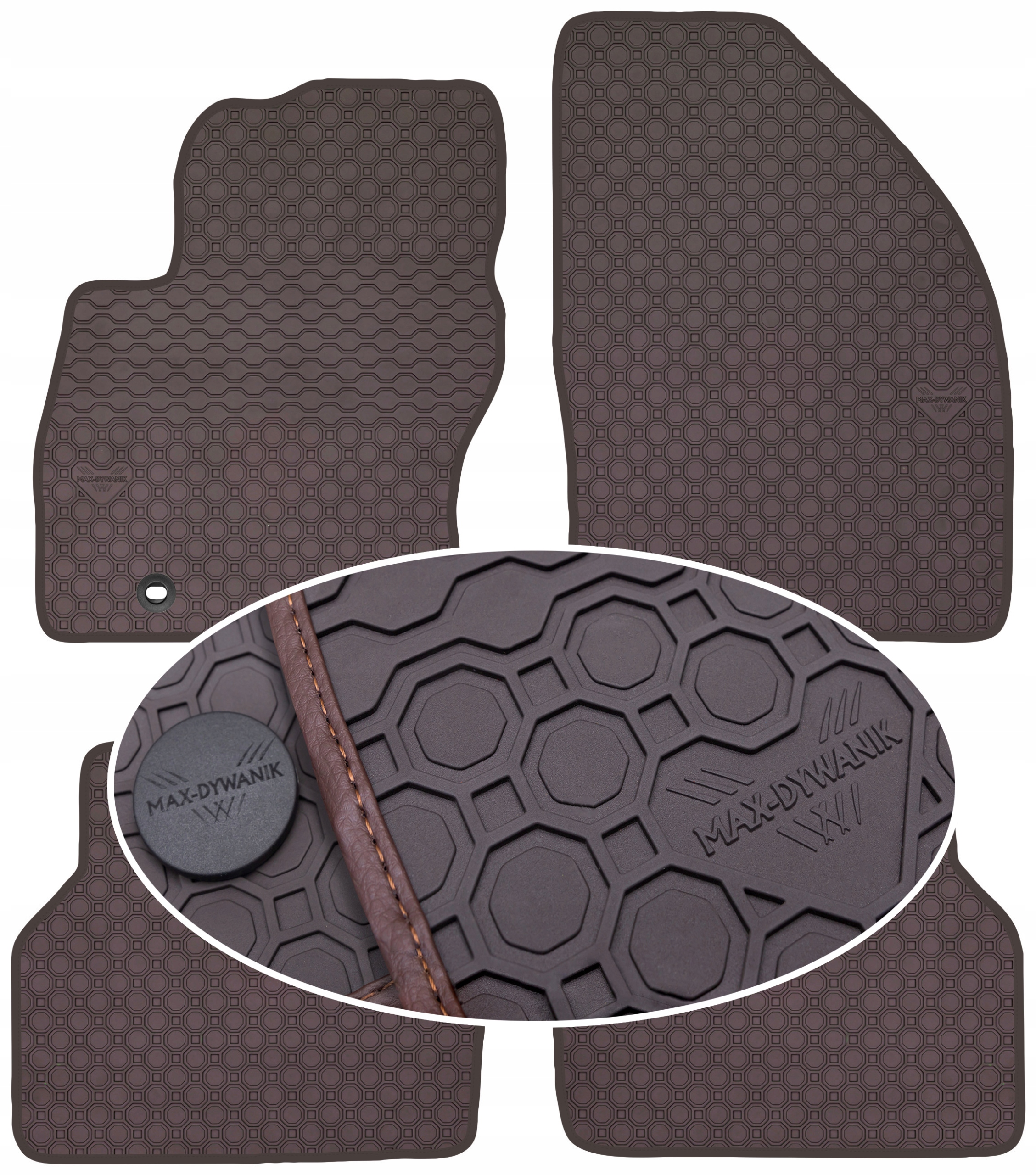 Ford Focus II 2004-2007 Koberce Hnědé