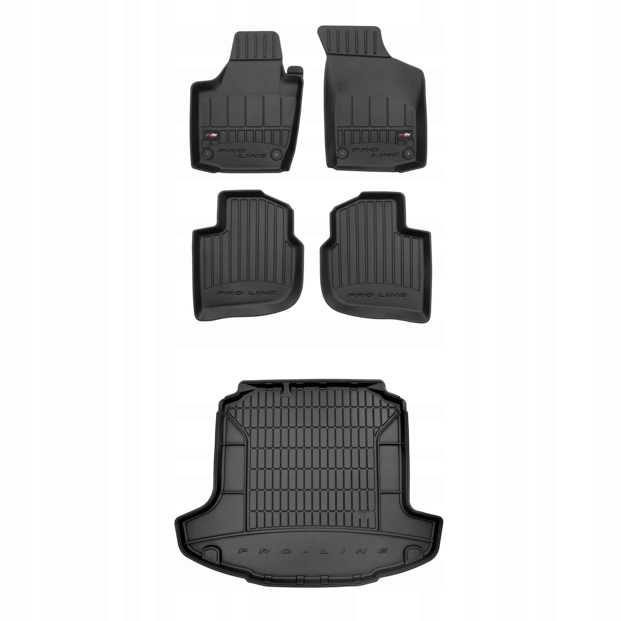 Sada gumových kobercov a rohoží pre Škoda Rapid 2012-2019