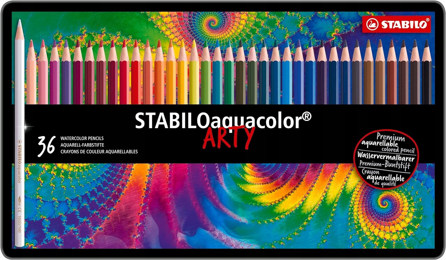Pastelky Stabilo Aquacolor 36 barev Opak. Kovové